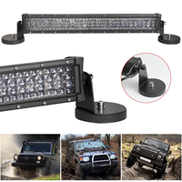 Support de fixation puissant pour pare-brise 88 mm, ventouse et support magnétique de toit pour barre lumineuse LED et projecteurs