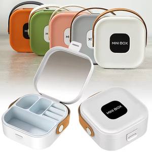 Portable Lightweight Plastic Jewelry Storage Case with Earrings & <b>Bracelet</b> Organizer <b>Travel</b>-Friendly Jewelry Box - Product Image 6