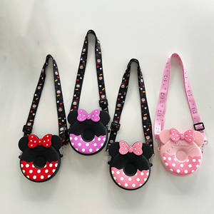 Graziosa <span class=keywords><strong>borsa</strong></span> a tracolla in Silicone con grande capacità portatile cartone animato <span class=keywords><strong>Minnie</strong></span> con fiocco per fotocamera borse con cerniera - Product Image 6