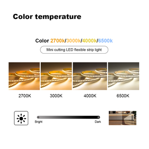 Tira de Luz LED PERFECT IP20 de Cobre Flexible SMD2835 240LEDs/M Mini Corte 1led Corte 8mm CRI90 DC24V - Product Image 5