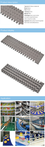 Hairise الغذاء الصف صغير الملعب Har1507 سلسلة مسطحة أعلى الحزام الناقل وحدات لنظام الناقل - Product Image 5