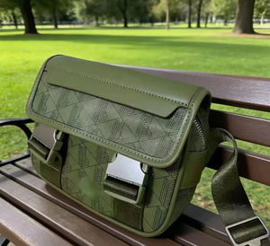 Nuova Borsa a Tracolla da Uomo in PU Stampato Stile Retrò di Lusso, Borsa a Tracolla Casual alla Moda, Elegante Borsa Antifurto - Product Image 4