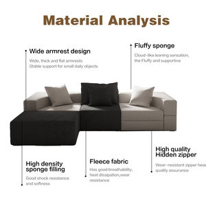 새로운 디자인 경량 럭셔리 메모리 폼 압축 소파 침실을위한 패션 고밀도 폼 거실 소파 - Product Image 2