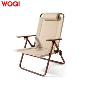 Silla plegable para exteriores Woqi con almohada, silla de playa compacta extra ancha para patio y viajes. - Product Image 3