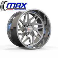 Jantes forgées 22x10 22x12 24x12 22 pouces 6x135 6x5.5 pour Ford F150 pour Dodge Ram 1500 Super Single Style 6 trous Jantes de camion personnalisées