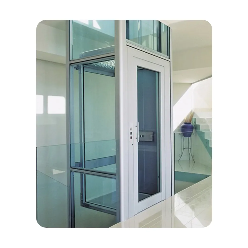 China manufacturer safety shaftless machine roomless home elevator vertical hydraulic elevator for 2 persons