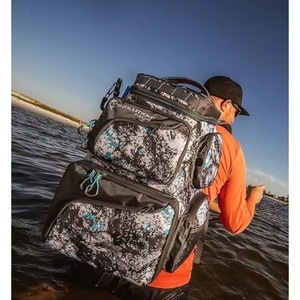 Sac à dos de pêche léger et résistant à l'eau avec porte-canne et porte-équipement, échantillon gratuit - Product Image 5