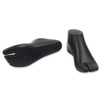 Modèle de pieds épaissis, modèle de jambe, modèle de chaussettes bateau, modèle de support de chaussure, sandales, accessoires de présentation de chaussures en plastique AL652