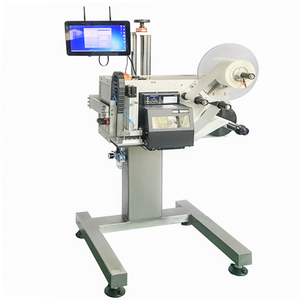 YIMU YM210P Étiqueteuse automatique à grande vitesse en temps réel pour imprimante de codes-barres Machine d'impression et d'étiquetage de date alimentaire en ligne - Product Image 1