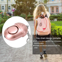 Alarme personnelle avec lumière de sécurité LED, alarme personnelle 130 dB pour la marche nocturne, le campus, les voyages, cadeaux pour femmes