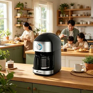 <span class=keywords><strong>Cafetière</strong></span> <span class=keywords><strong>électrique</strong></span> compacte tout-en-un Anbolife <span class=keywords><strong>avec</strong></span> broyeur à lame intégré, réglage de la finesse, <span class=keywords><strong>filtre</strong></span> <span class=keywords><strong>permanent</strong></span>, OEM - Product Image 4