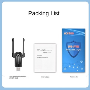 AX900 double bande WiFi6 pour Bluetooth 5.4 <span class=keywords><strong>carte</strong></span> réseau sans fil Gigabit USB récepteur AP émetteur pour ordinateur portable externe de bureau - Product Image 4
