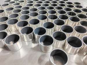 Самосмазывающаяся Втулка с покрытием из стали, SF-1 бессвинцовый скользящий втулки, втулки подшипника, фланец <span class=keywords><strong>PAP</strong></span> P10, плоская втулка DP4 DU - Product Image 3