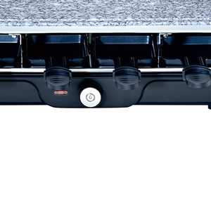 Grill électrique sans fumée 1200W pour barbecue et <span class=keywords><strong>raclette</strong></span> d'intérieur, contrôle de température réglable, revêtement antiadhésif, plaque pour 8 personnes pour usage domestique - Product Image 2