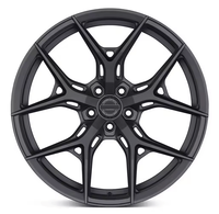 Fabricant de jantes de voiture en alliage forgé, nouvelles jantes à profil profond multi-rayons haute performance, finition noire 100 mm pour Audi, 18-24 pouces