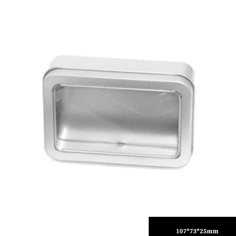 Argent 107x73x25mm avec fenêtre (200 pièces/carton)