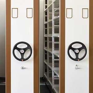 Almacenamiento Compacto con Manivela Manual para Empresas e Instituciones, Revestimiento Electrostático, Almacenamiento de Acero Resistente para Documentos y Archivos - Product Image 2