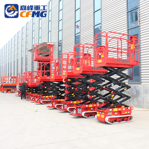 Cfmg nhà sản xuất loại nhỏ Điện người đàn ông nâng <span class=keywords><strong>Crawler</strong></span> theo dõi địa hình gồ ghề Scissor thang máy nền tảng cho trên không làm việc - Product Image 6