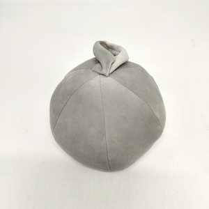 Butée de porte lourde de sable bourrée par boule grise de velours de peluche de décoration naturelle pour la maison et le bureau - Product Image 4