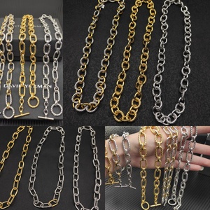 Collar de Cadena de Alta Calidad, Joyería <span class=keywords><strong>David</strong></span>, Accesorio Punk para Hombre, Bañado en Plata <span class=keywords><strong>y</strong></span> Cobre, Uso Diario, Venta al Por Mayor - Product Image 1
