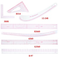 Couture Français Courbe Règle Mesure Couture Tailleur Dessin Gabarit Règle Ensemble pour la Fabrication de Motifs