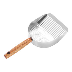 Recogedor de Excrementos de Gato Grande, Portátil, Reutilizable, Lavable, Sostenible, de Acero Inoxidable, con Mango Largo, Fácil de Usar - Product Image 5