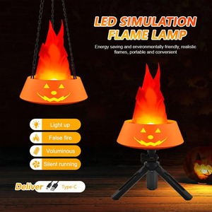 Lumières LED à effet de flamme vacillante, feux artificiels, décorations de bureau durables pour la maison, la cour, le jardin, les bars, les boîtes de nuit, les fêtes - Product Image 2