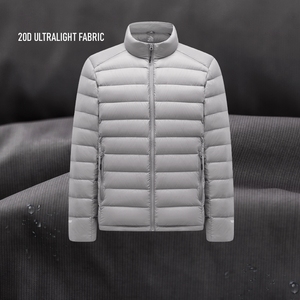 Haute qualité ultraléger mode hiver col montant remplissage puissance 95% duvet d'oie veste femmes - Product Image 4
