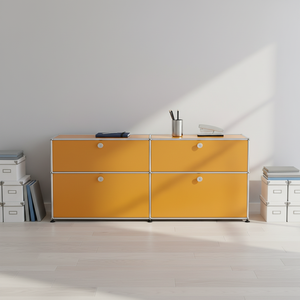 Mobile credenza moderno in acciaio inossidabile, <span class=keywords><strong>design</strong></span> modulare con 4 ante, personalizzabile, altri stili, <span class=keywords><strong>mobili</strong></span> per soggiorno - Product Image 3