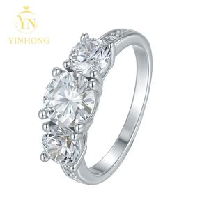 Grosir perhiasan Moissanite Lab berlian janji pertunangan pernikahan pengantin S925 cincin perak koleksi untuk wanita - Product Image 1