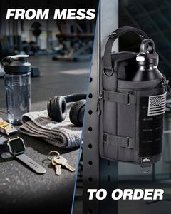 Custom Logo Magnetic <b>Gym</b> Sling Bag Waterproof Crossbody Fitness Water Bottle <b>Holder</b> Sport Bags Zipper with <b>Phone</b> Pocket - Product Image 4