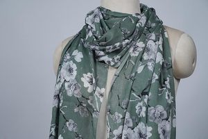 Women's Luxury Silk Modal Scarf Digital Print Designer Stole Soft Lightweight Fashion <b>Wrap</b> Premium Quality <b>Shawl</b> for Casual - Product Image 6