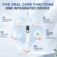 Brosse à dents électrique Rotasonic Premium 5 en 1, oscillation sonique, rotation 60 °   Capteur de pression LCD Sweep IPX8 OEM ODM