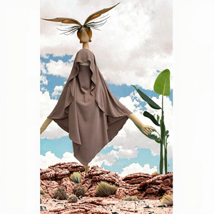 Femmes léger respirant Khimar Cape Jazz crêpe Niqab cordes Long Hijab voile Dubaï <span class=keywords><strong>robe</strong></span> islamique pour l'<span class=keywords><strong>hiver</strong></span> prière ODM - Product Image 3