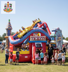 Castillo Inflable Comercial Nova NVWS-188, <span class=keywords><strong>Casa</strong></span> de Brinco de PVC, Estructura de Juego para Niños, Diversión Recreativa para Fiestas y Ferias al Aire Libre - Product Image 5