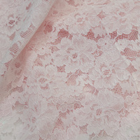 Dentelle en coton fleuri de haute qualité YY, dentelle en nylon et viscose rose brodée pour robes et vêtements pour femmes
