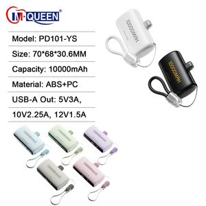 Batterie externe portable mini capsule avec affichage numérique et logo personnalisé, charge rapide, 10000 mAh, avec support pour regarder la télévision - Product Image 2