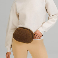 Winter Atumm Warme Harige Heuptas Zachte Borstelige Riemtas Verstelbare Outdoor Pluizige Crossbody Riemtas