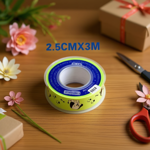 Nastro decorativo da 2,5 cm x 3 m con stampa di cartoni animati per lavori manuali e confezioni regalo - Product Image 2