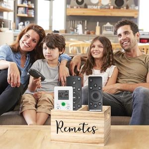 Soporte <span class=keywords><strong>de</strong></span> control remoto <span class=keywords><strong>de</strong></span> madera Beige clásico, 2 compartimentos, organizador <span class=keywords><strong>de</strong></span> control remoto <span class=keywords><strong>de</strong></span> TV, mesita <span class=keywords><strong>de</strong></span> noche, <span class=keywords><strong>caja</strong></span> <span class=keywords><strong>de</strong></span> Almacenamiento <span class=keywords><strong>de</strong></span> medios para mesa/uso <span class=keywords><strong>de</strong></span> cabecera - Product Image 3