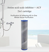Cartouche filtrante pour toute la maison sans additifs chimiques Cartouche filtrante à eau en fibre de carbone actif composite