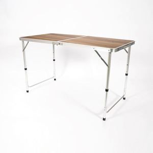 Outdoor Lightweight Aluminum Folding Picnic <b>Table</b> <b>Adjustable</b> Height Portable Camping <b>Table</b> - Product Image 4