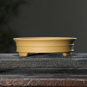 Maceta ecológica en miniatura de arcilla esmaltada púrpura moderna <span class=keywords><strong>Zisha</strong></span> con mango de juego para plantas de bonsái y musgo con capacidad de 3-6L - Product Image 1