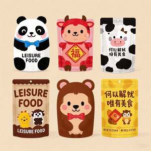 Sacs en Mylar BOPP personnalisés 3.5, mini pochette debout à fermeture éclair réutilisable découpée à l'emporte-pièce, mini emballage en plastique pour gelée de forme spéciale - Product Image 4