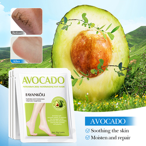Marque privée FAYANKOU Avocado Petroleum Jelly Masque pour les pieds hydratant Soin des pieds Nourrissant en profondeur Améliore le lissage sec et rugueux - Product Image 4