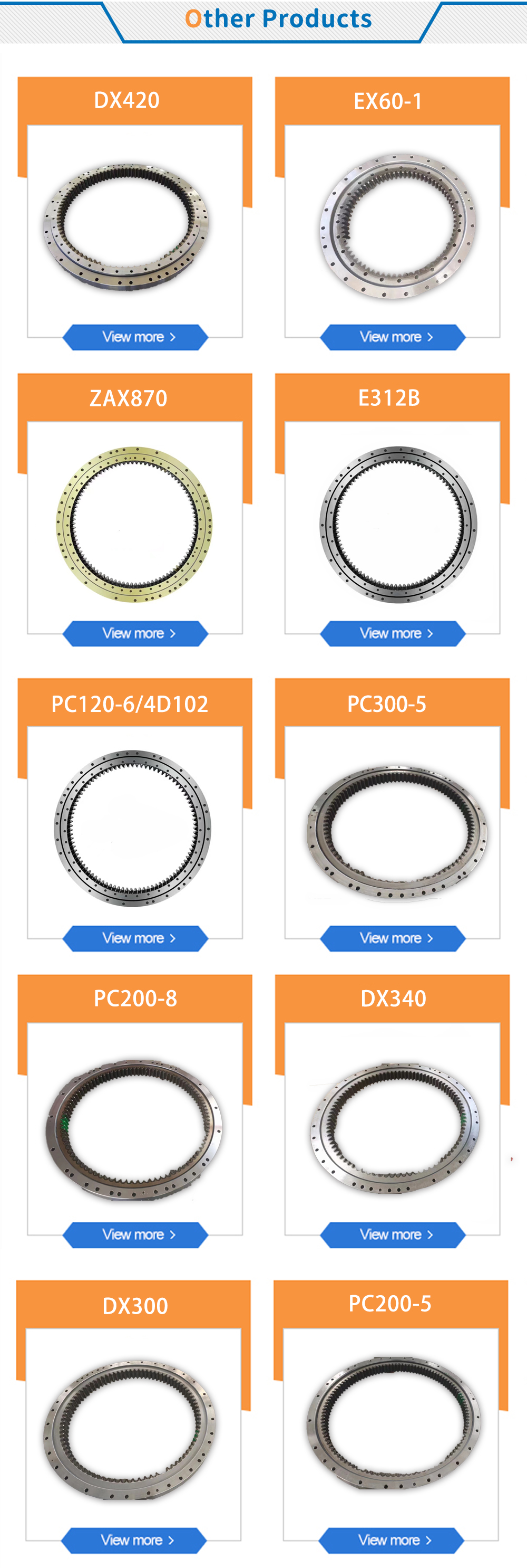 ZX370 Swing Bearing Slewing Ring - High-Quality Spare Parts