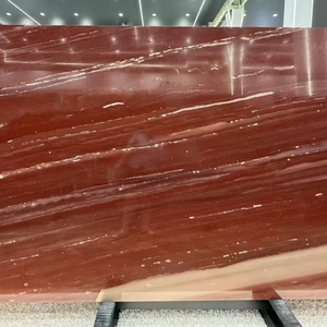Dalle de marbre Rosso Seta poli moderne pour salle de bain intérieure, lavabo, escaliers, revêtement de sol, salle à manger, comptoir de cuisine, villa, appartement - Product Image 5