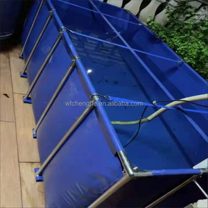 Bassin carré d'aquaculture sur mesure 500L 800L <span class=keywords><strong>1000L</strong></span> en fibre de verre et bâche PVC pour l'élevage de crevettes - Product Image 1