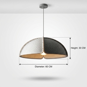 Lámpara de Techo Colgante de Estilo Nórdico para Restaurante, Bar, Casa de Huéspedes Minimalista, Restaurante de Hotpot, de <span class=keywords><strong>Cemento</strong></span>, Bambú y Ratán - Product Image 3