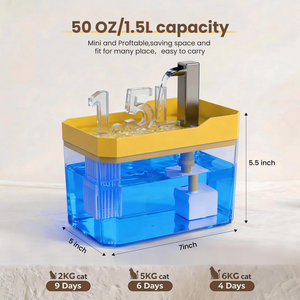 Plastic Pet <b>Water</b> <b>Dispenser</b> <b>Automatic</b> Mute Large Capacity Refilling Circulation System for Cats & Dogs Zhejiang - Product Image 4